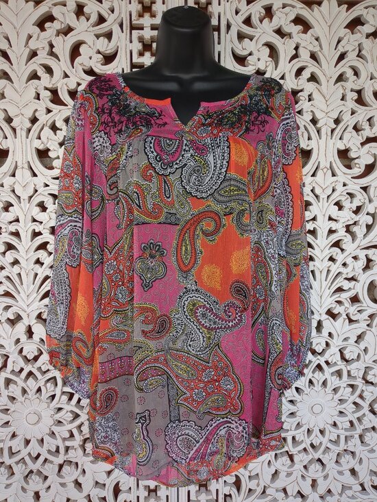 Tops - Vintage Sheer Tunic Cover Up